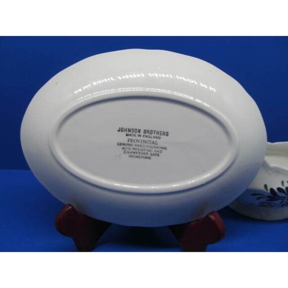 Johnson Brothers Provincial Ironstone England Gravy Boat and Underplate - Picture 6 of 12